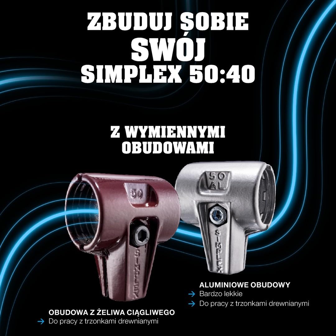 HALDER - Plusbox prace stolarskie, młotek udarowy SIMPLEX, TPE-soft/Superplastik plus wzornik konturów | 3117s004
