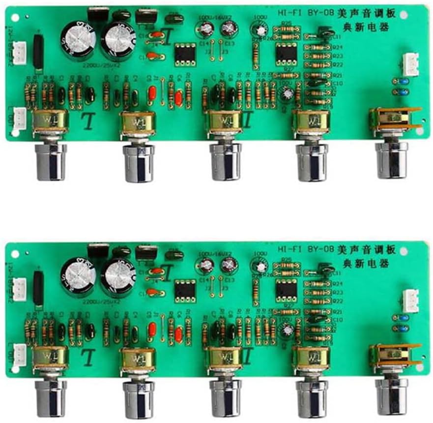 2.0 HIFI Audio Preamplifier Bass Midrange Balance Adjustable Audio Preamp Finished Board with Tone Control C2-004