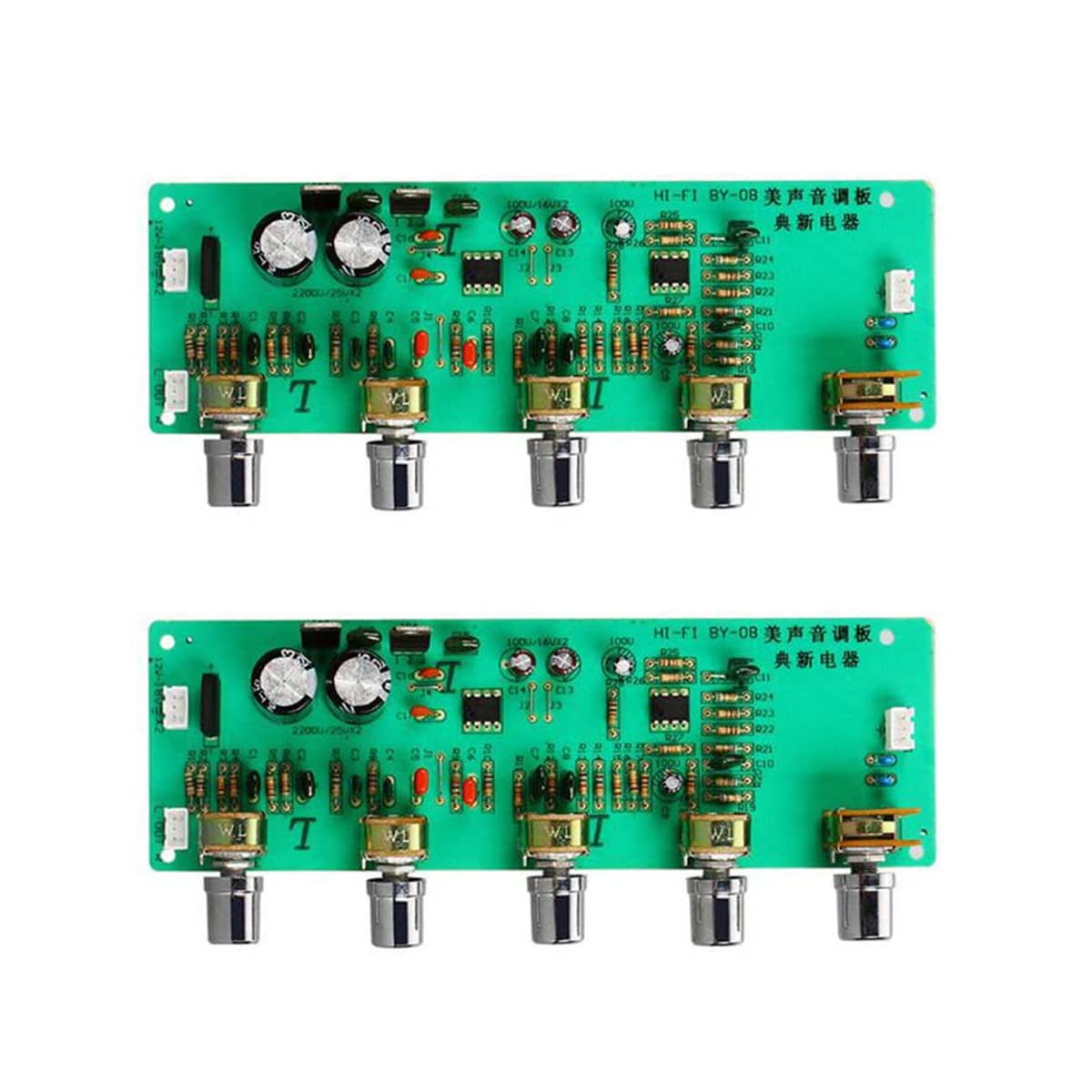 2.0 HIFI Audio Preamplifier Bass Midrange Balance Adjustable Audio Preamp Finished Board with Tone Control C2-004