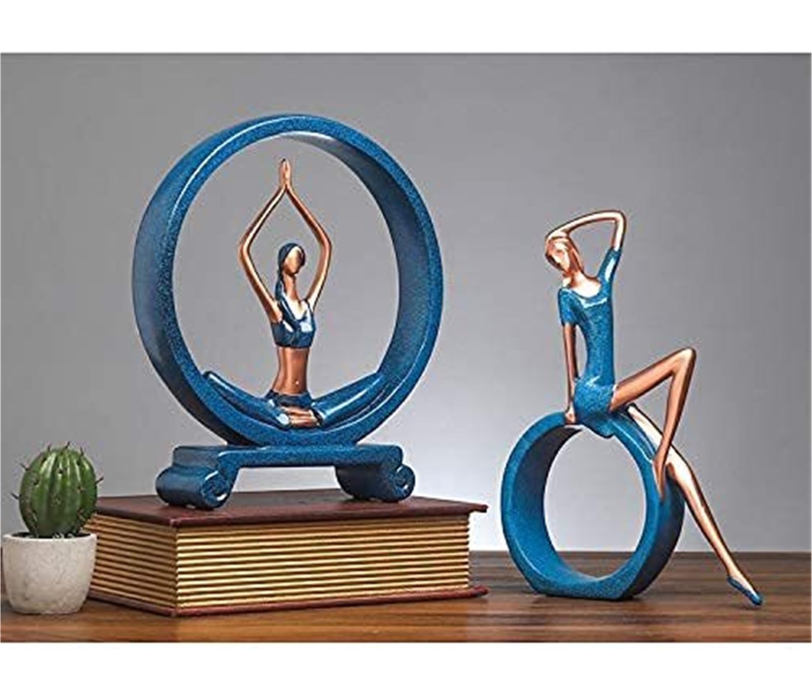 Regali per la nuova casa Scultura Decorazione da tavolo Artigianato artistico Dipinto a mano in poliresina Bellezza femminile Decorazioni uniche(C)