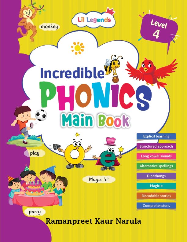 Oswaal Lil Legends Incredible Phonics, Main Book Level 4 Oswaal Lil Legends Incredible Phonics, Main Book Level 4
