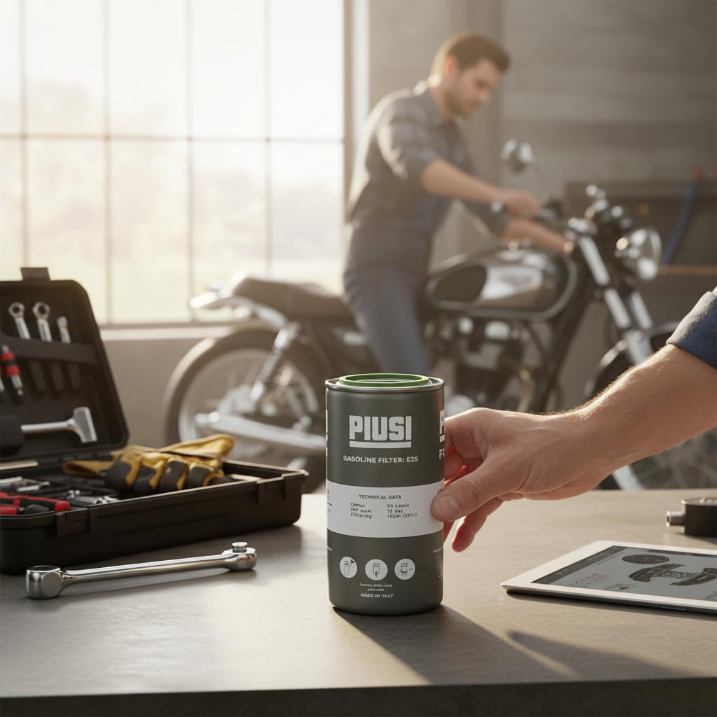 PIUSI Filtro Benzina, Diesel ATEX E25 Cartuccia Ricambio 10 micron, 2 pezzi | Filtro gasolio, per gasolio e benzina e olio e acqua