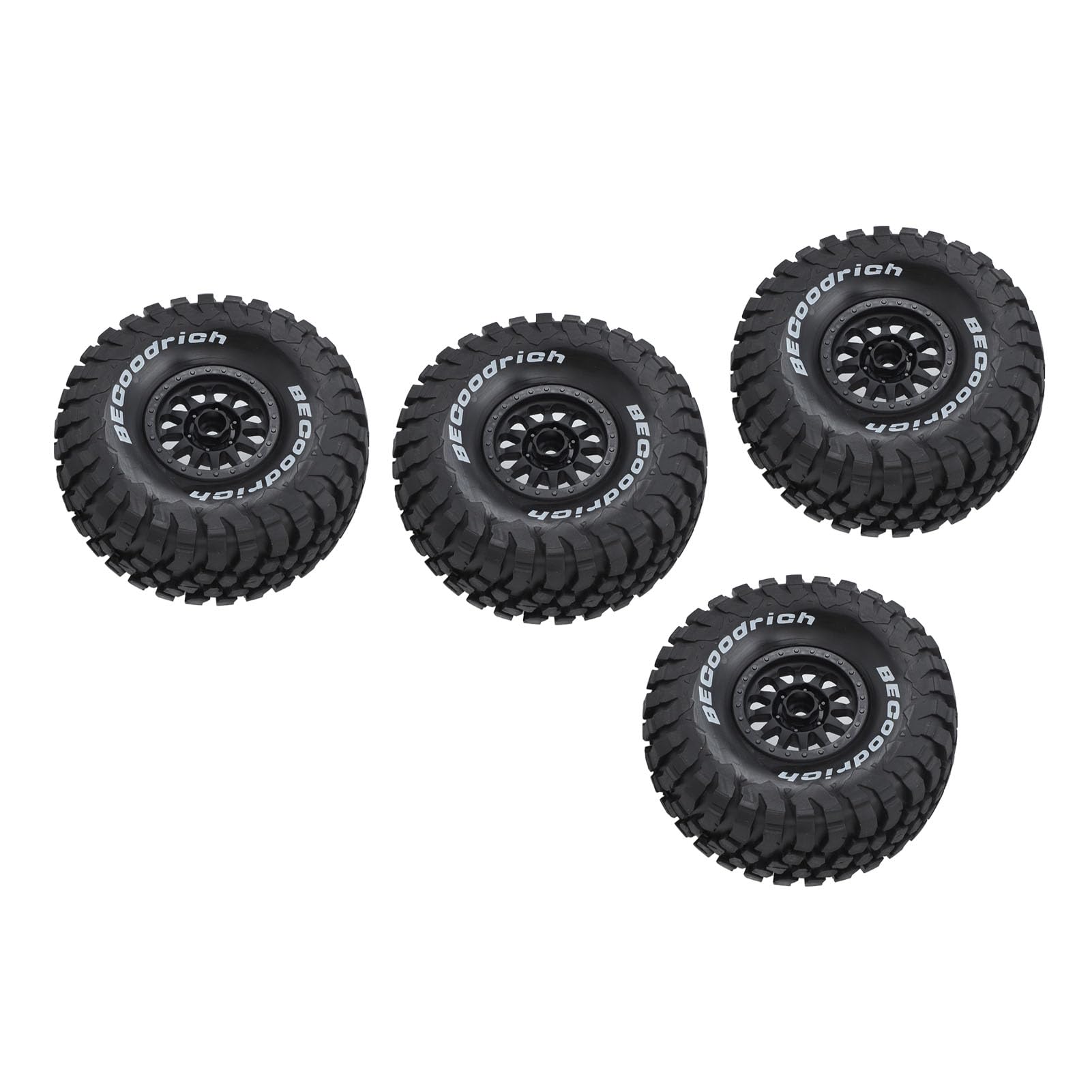 4 Pièces RC Voiture Pneu Poignée en Caoutchouc Plastique Haut Amorti RC Voiture Roue Jante Pneu pour Mojave UDR 1/7 Camion Court