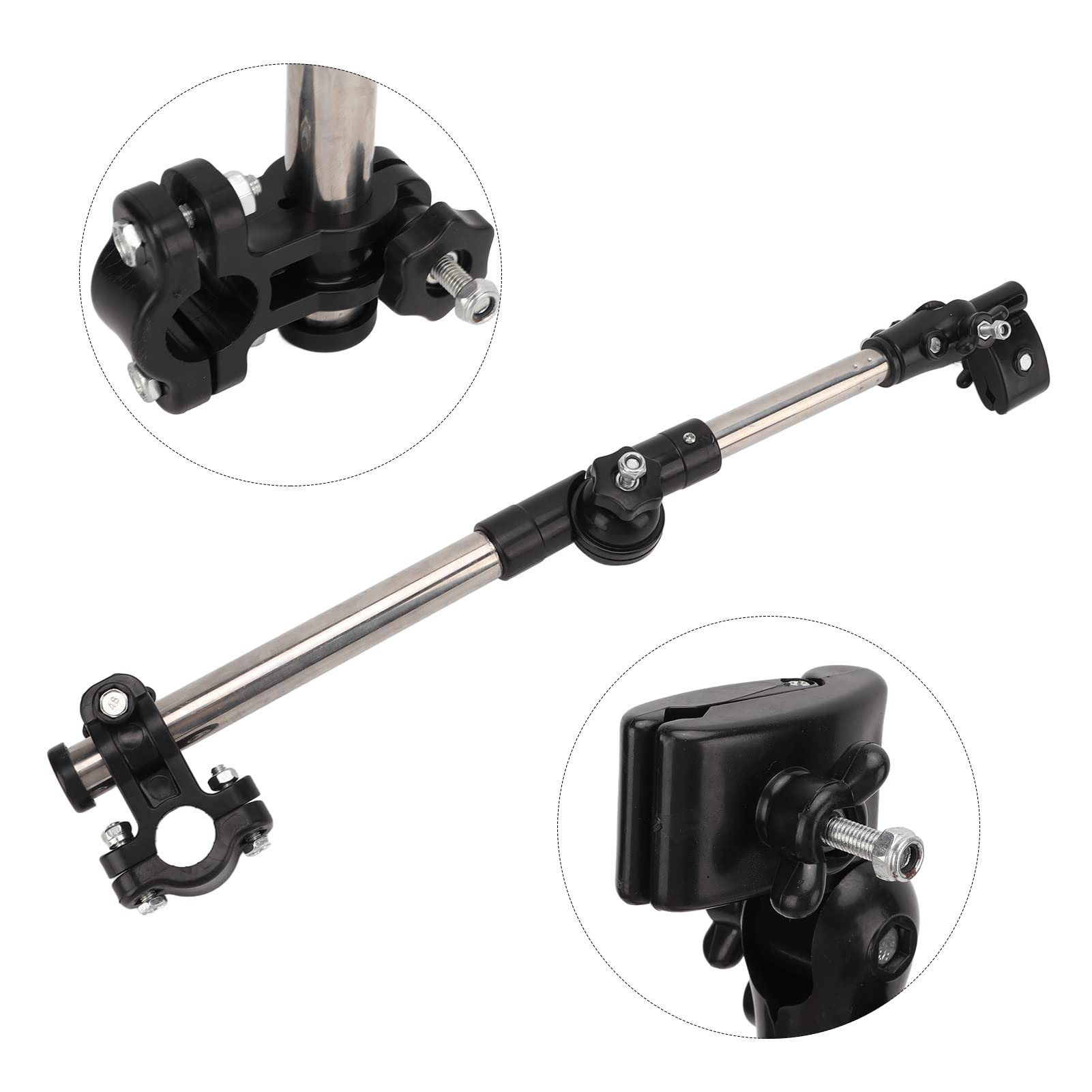 Soporte de Montaje de Paraguas Ajustable - Soporte de Barra de Paraguas de Bicicleta Manillar de Extensión de Soporte de Paraguas para Cochecito de bebé Cochecito Cochecito Scooter