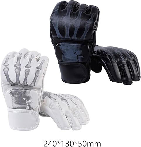 Miniatura 5 de Generic 2 pares de guantes de artes marciales artes marciales, guantes de boxeo, guantes de combate de kickboxing para sparring