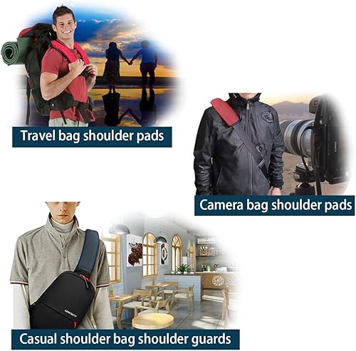 Miniatura 6 de Osilly Almohadillas para cinturón de seguridad de automóvil, paquete de 2 fundas de cuero de fibra para cinturón de seguridad, más comodidad al