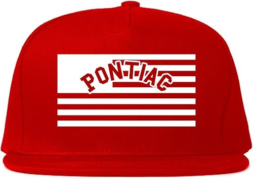 Gorra Snapback de la ciudad de Pontiac con la bandera de los Estados Unidos