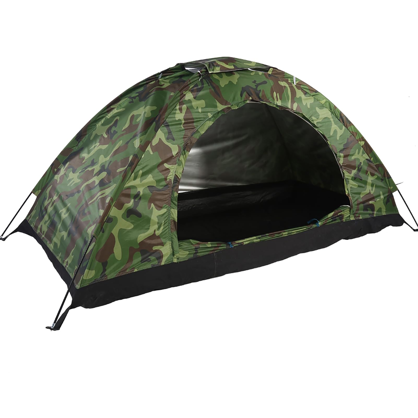 VGEBY Tenda da Campeggio Singola Mimetica, Tenda da Esterno Impermeabile in Poliestere per Una con Borsa per Zaino, Picnic, Escursionismo, Pesca, Uso Esterno. Forniture Per Ami Da