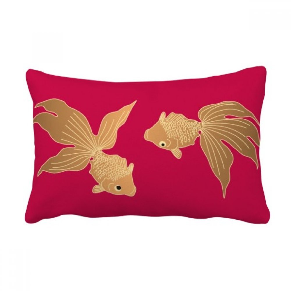 Poisson japonais coussin lombaire contre le mal de dos déco canapé