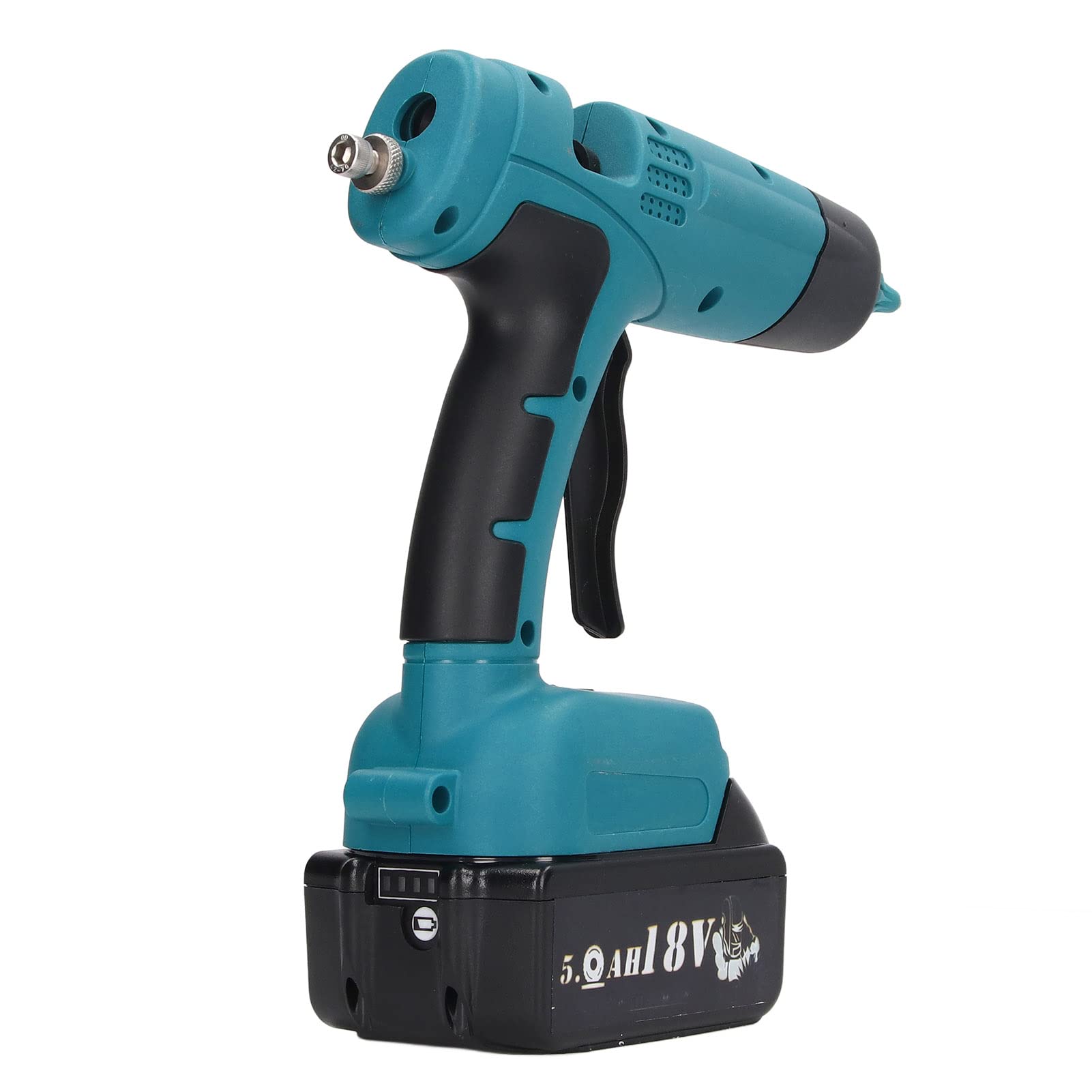 FTVOGUE Pistola per Colla a Caldo Senza Fili, Strumento per Colla a Caldo da 60 W, Riscaldamento Rapido con Ugello in Metallo, Adatto per Batterie da 18 V Serie B per Riparazioni Artigianali Fai da