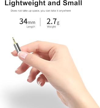 Wodgreat 2.5mm to 3.5mm Headphone Adapter Gold Plated