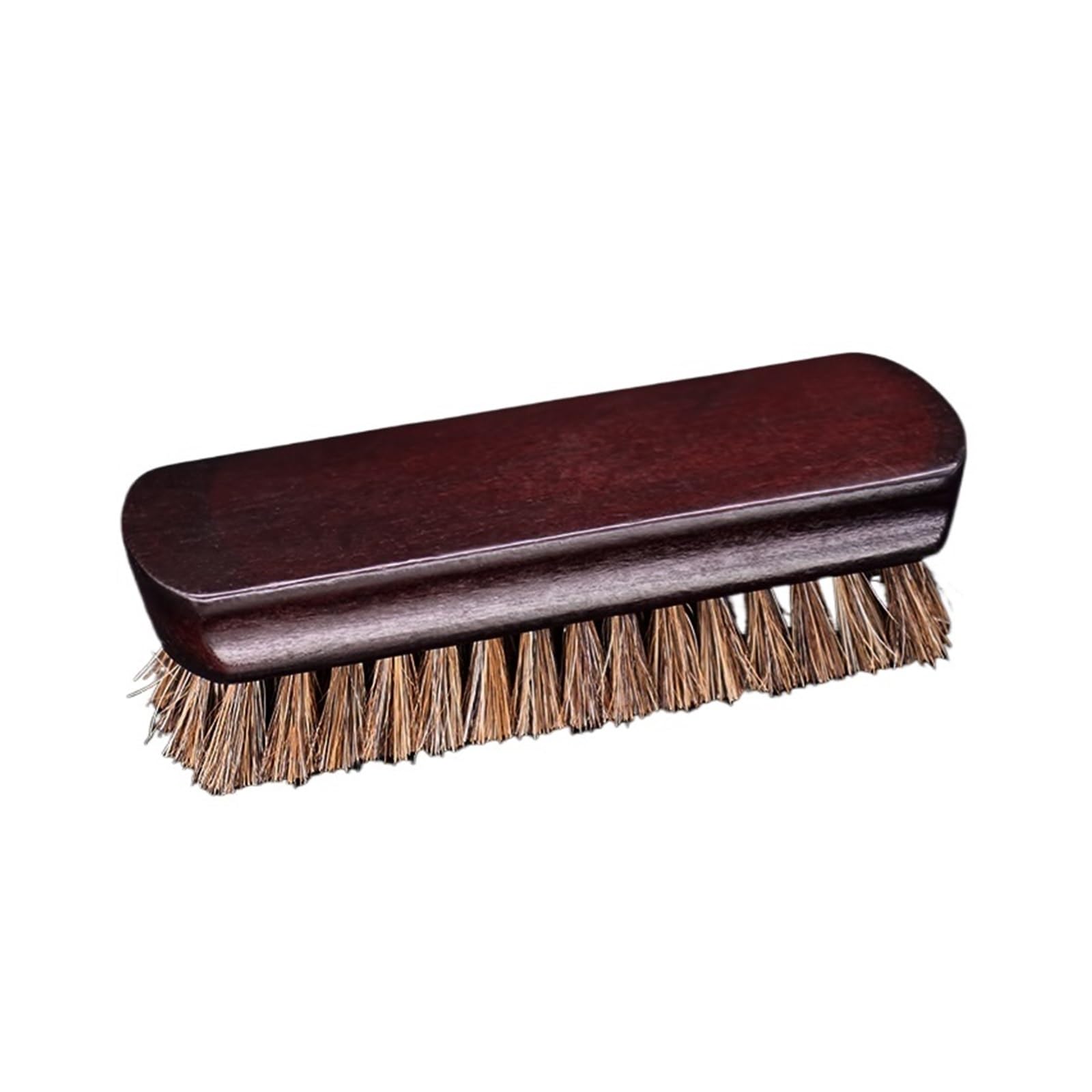 MQPALZKD Medium Brush Shoe Vintage Polishing Horsehair Long Handle Wooden Soft Hair