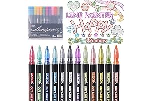 Double Line Outline Pens - Dazzling Doodles Made Effortless
