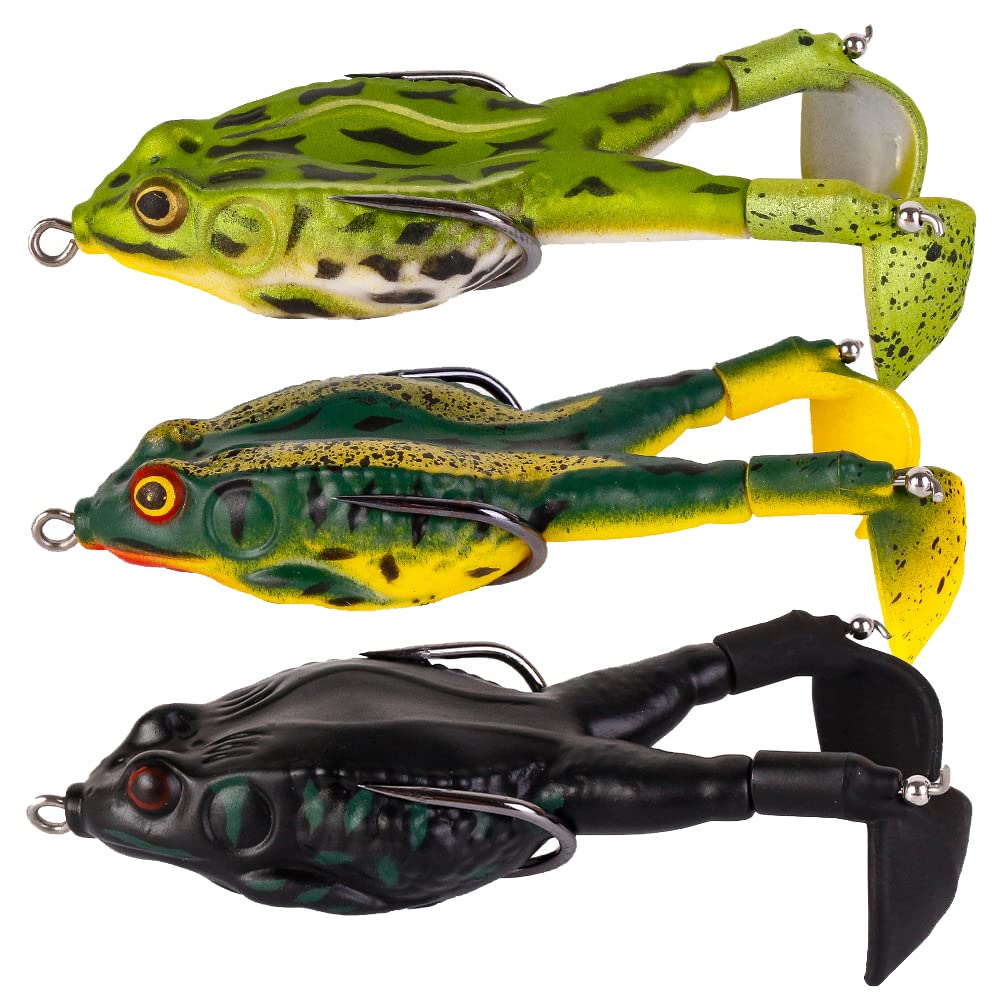 Topwater Frog Lures Fishing Lures, Soft Frog Fishing Bait