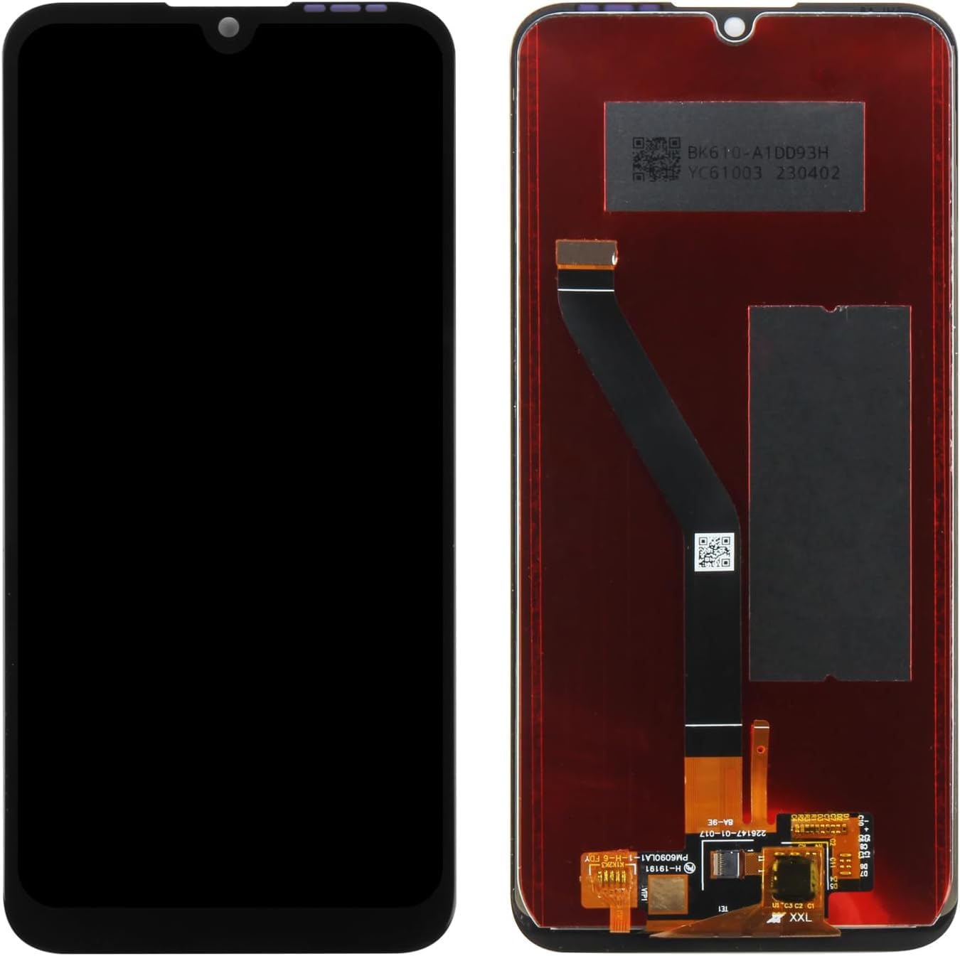 Lcd Display Schermo compatibile con Huawei Y6 2019 (MRD-LX1, MRD-LX2) / Y6s (JAT-L29, JAT-L41, JAT-LX1, JAT-LX3) / Honor 8A (JAT-AL00 JAT-TL00 JAT-L29) - Lcd Touch Screen Nero