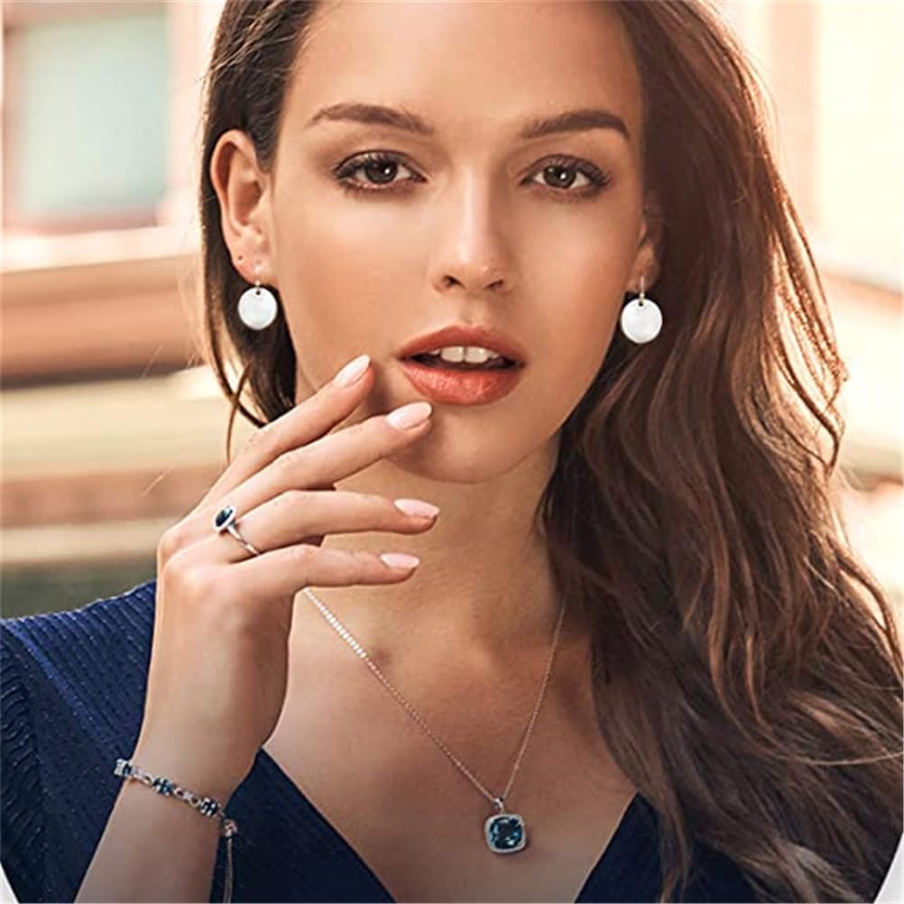 2 pair Gold Circle Disc Dangle Drop Earrings for Women Lightweight Small Round Hoop Statement Earrings Minimalist Jewelry for Women Gift for Her - Image 4