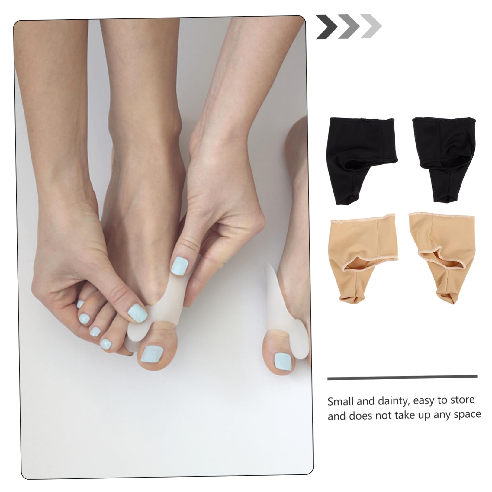 KOMBIUDA 2 Pairs Nursing Cover Pinky Protectors Big Separator Hallux Limitus Protective Cover Pinky Big Separator Big Protectors Bunion Toè Protector Shoe Filler