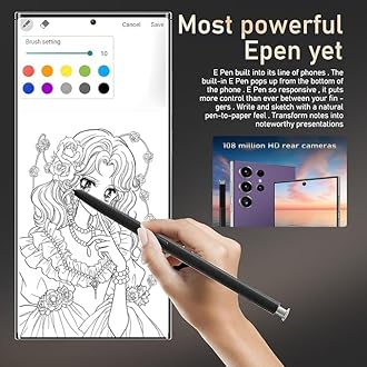 I25 Ultra 5G Unlocked Phones, 8+256GB Android13 Smartphone Battery 6800mAh 6.8" HD Screen Unlocked Cell Phone,48MP+108MP Camera/Built in Pen/Dual SIM/Fingerprint Lock/Face (Purple)