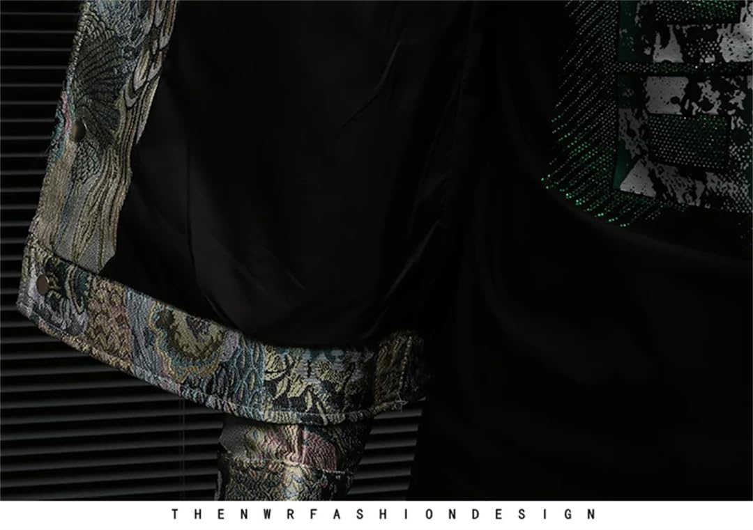 Męska wiosenna jesienna biznesowa kurtka bomberka klapa retro wszechstronny płaszcz towarzyski streetwear