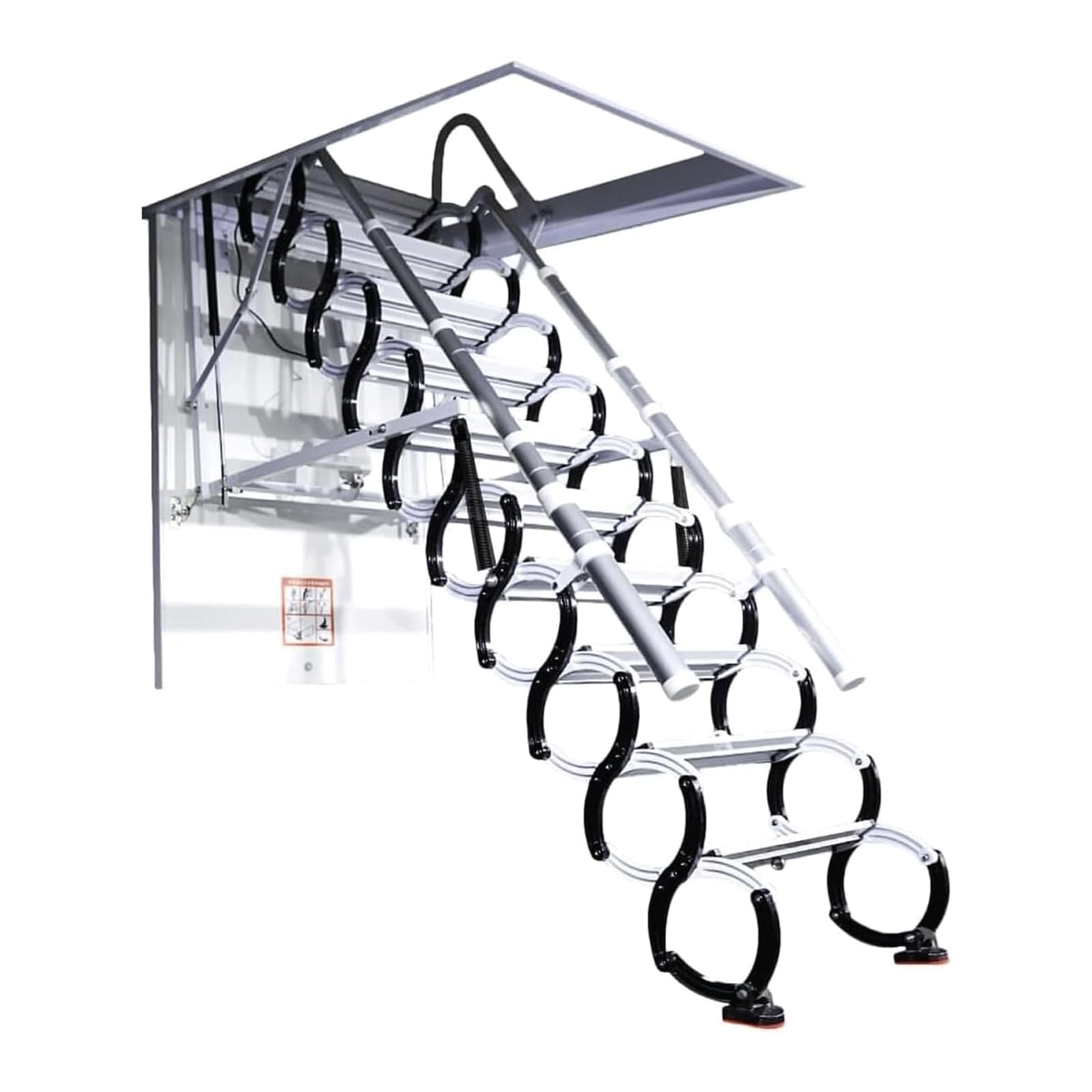 EYPKPL Electric Loft Ladder Ceiling Attic Stairs with Remote Control Pull Down Attic Ladder Telescoping Ladder Folding Ladder