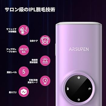 Amazon.co.jp: Arsupen IPL脱毛器 光美容器 メンズ レディース