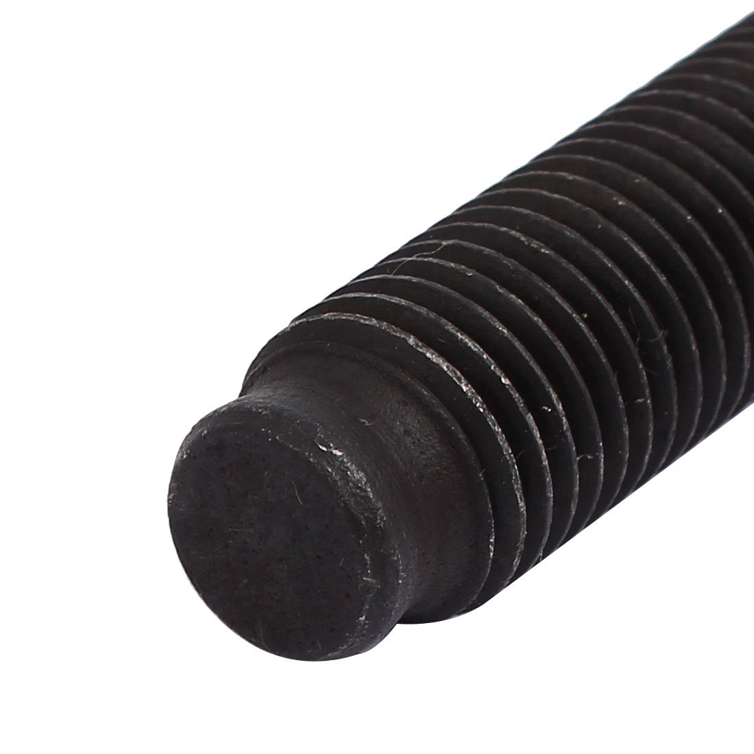 Aexit M16x80mm Carbon Screws & Bolts Steel Square Head Dog Point Machine Screw Bolt Square Head Bolts Fastener Black