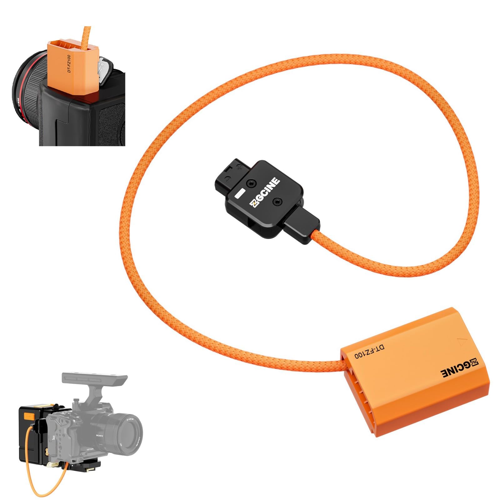 Amazon.com : ZGCINE D-Tap to Sony NP-FZ100 Dummy Battery, Rotated