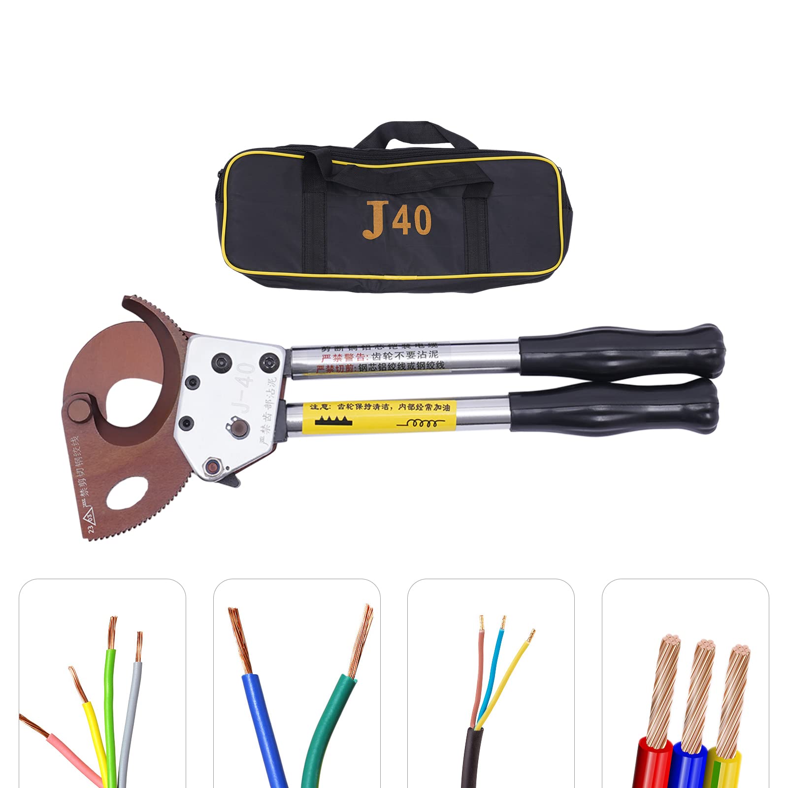 Tagliacavi Cesoie Cricchetto Cutter Cutter Cutter Cavo Tagliacavi Con Maniglia Pinza Cavo,Usato Per Il Taglio Di Cavi In Alluminio