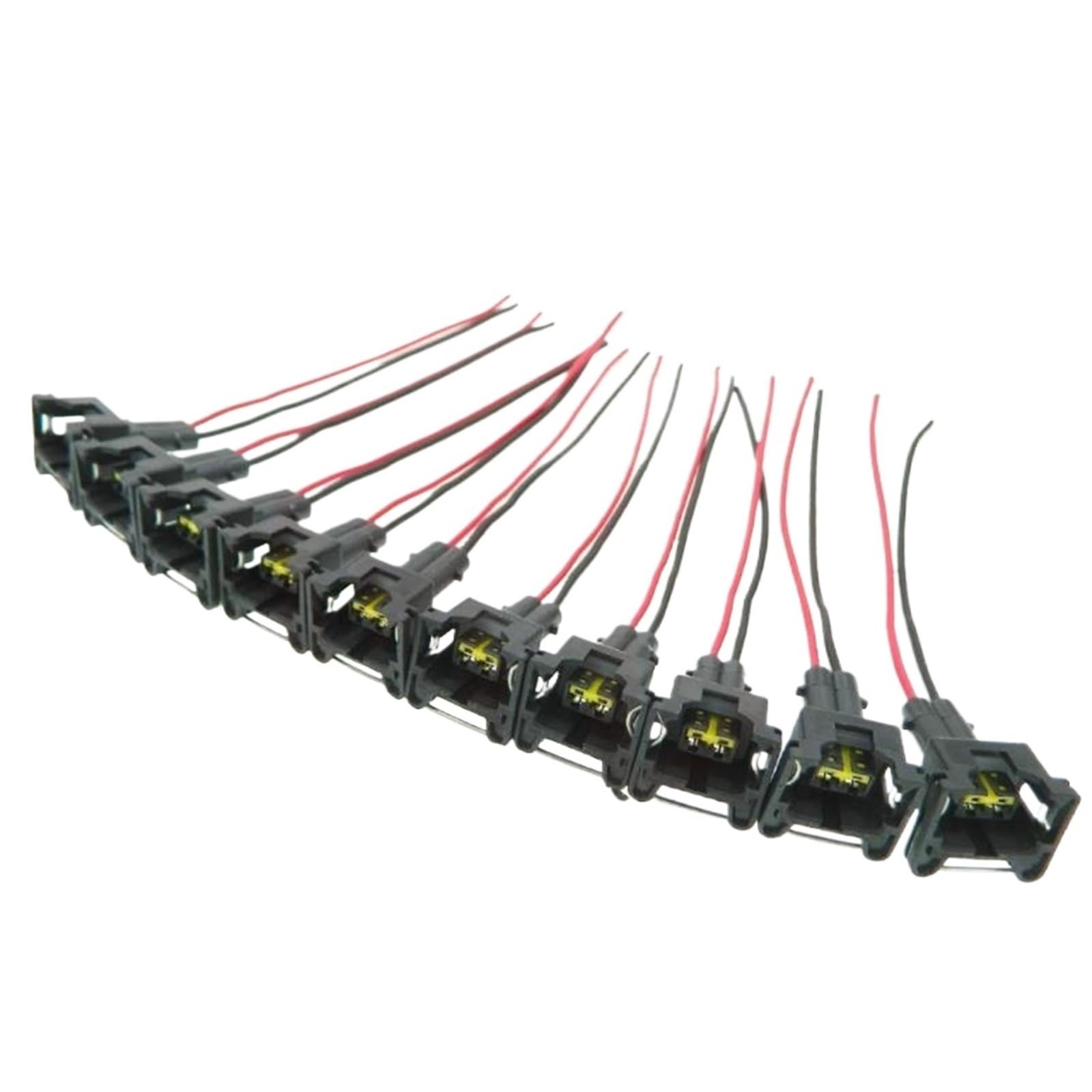 Fuel Injector Fit for Bosch440cc 650cc 850cc 1000cc Fuel Injector with Pin and Wire Set Waterproof EV1 Plugs Connector Injector Nozzle(4pcs)