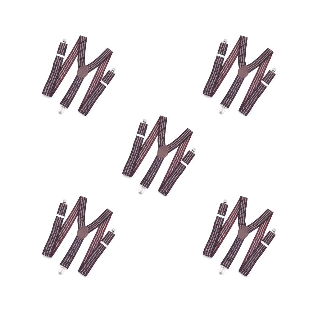 Tirantes con clips para hombre, decoración universal y elegante, bandas elásticas para pantalones, accesorio de ropa, estilo 3