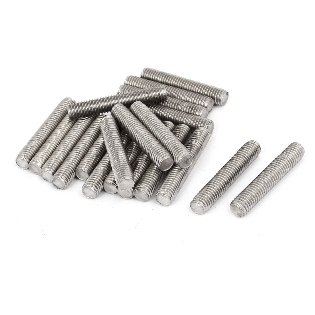 Sourcing Map Tige Filetée M4 X 45mm Acier Inoxydable 304, 20Pcs Tiges Entièrement Fileté Pour Projets De Bricolage