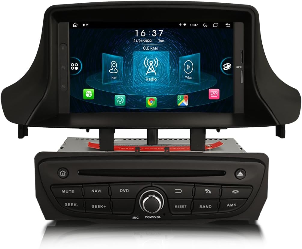 8-Cœurs Android 13.0 Autoradio 4Go+64Go Navi pour Renault Megane II