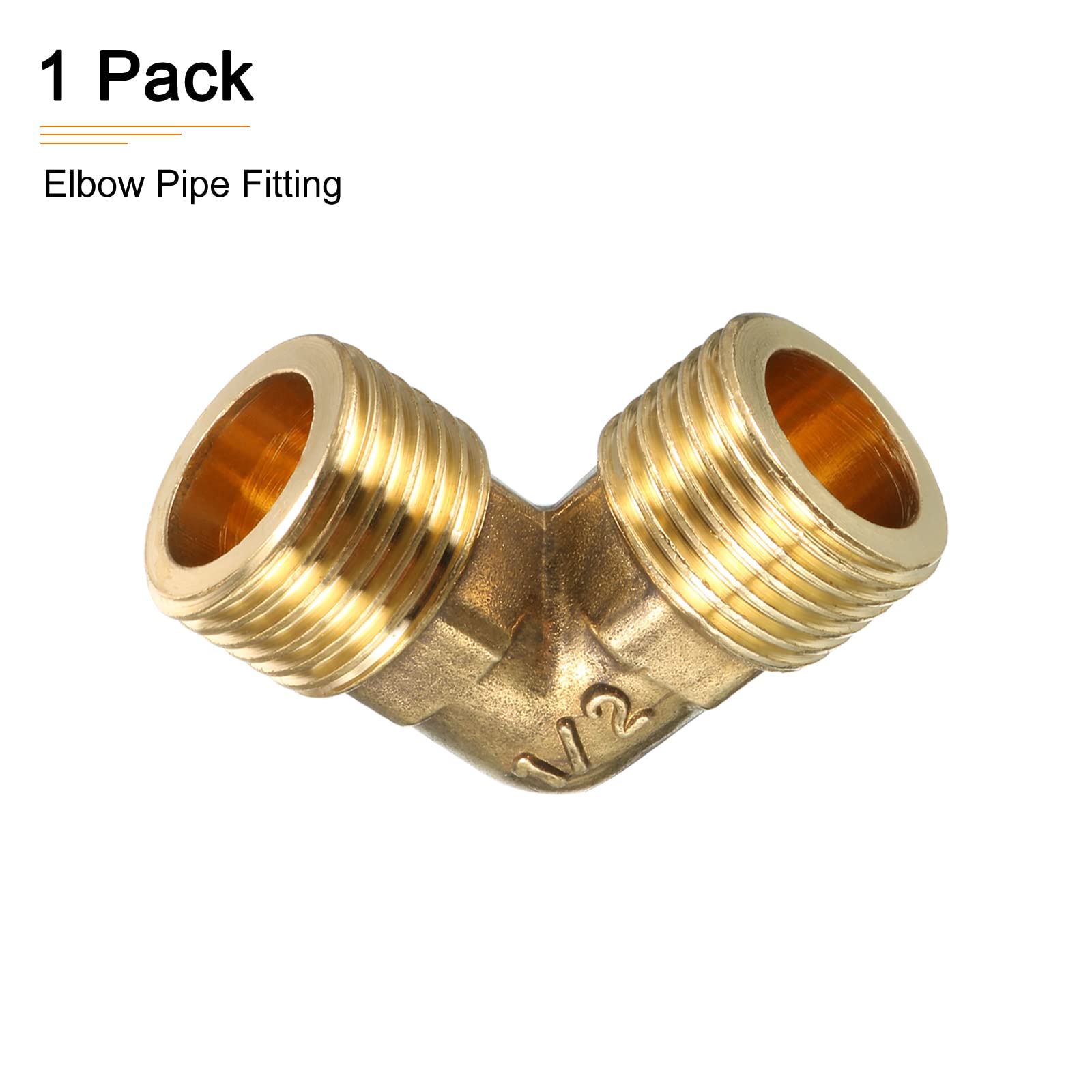 Lot De 2 Raccords Mobiles En Laiton 1/2" AG X 1/2" IG - DN15 Coudé à 90 Degrés Pour Installations D'eau, Systèmes De Chauffage Central, Raccord Coudé Pour Accessoires Sanitaires
