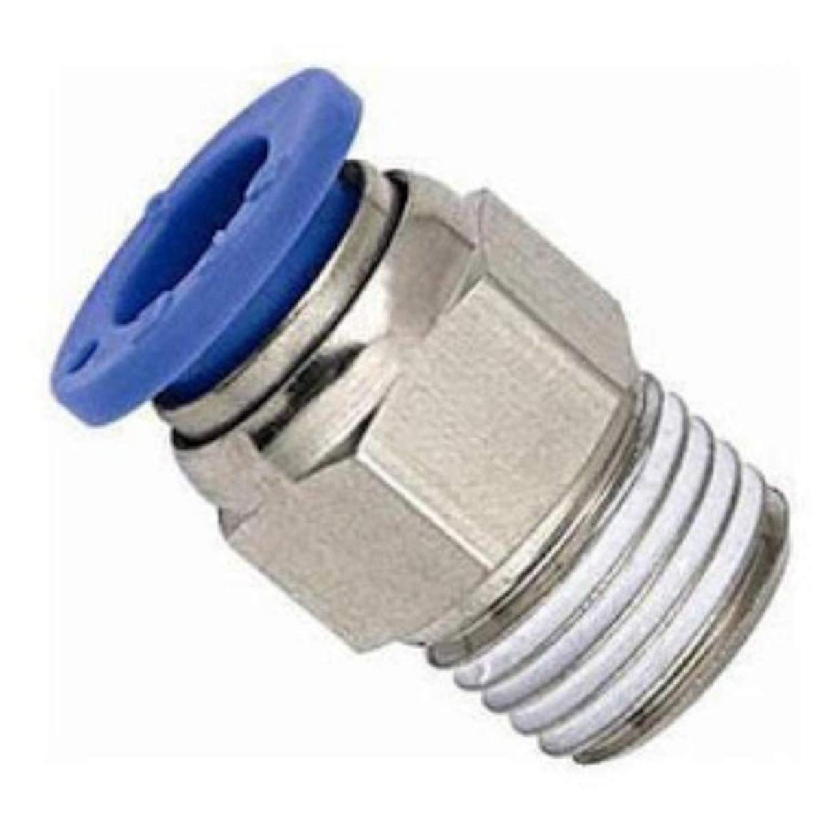 K D 1/8inch x 6mm Brass Pu Connector Chrome Pack of 5 Amazon.in Home