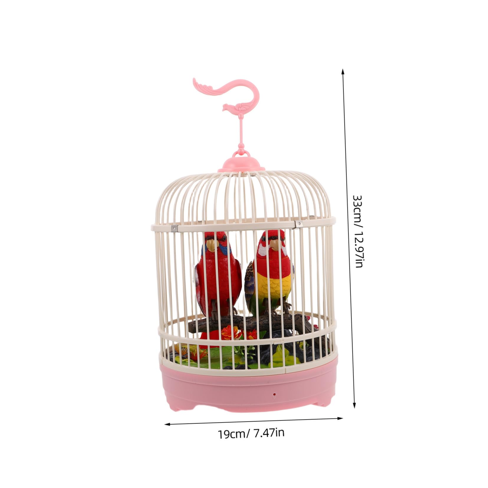 Yardwe Induktions-vogelkäfig-Spielzeug Mit Simuliertem Vogel Zwitscherndem Vogelspielzeug Hängendem Käfig Für Wellensittich Interaktivem Spielzeug Für Junge Mädchen Akustischer Bewegung u