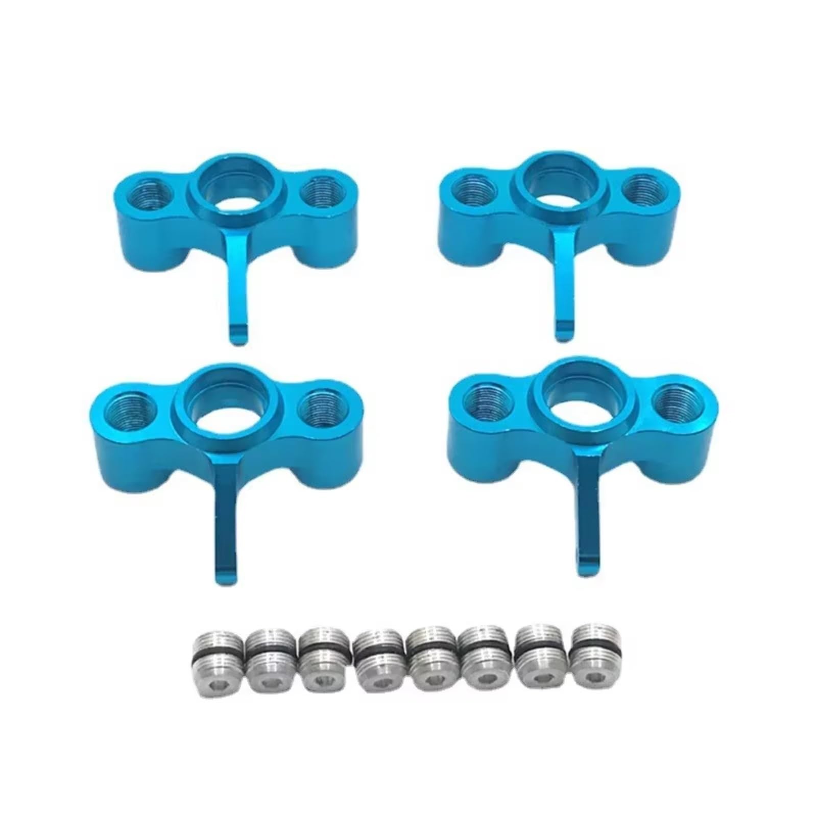 Coppa dello sterzo RC Per JLB 1:10 4 Pezzi Di Sterzo Anteriore E Posteriore In Metallo RC Auto Camion E Veicoli Cingolati Parti E Accessori Aggiornamento Sostituzione E Utilizzo(Blue)