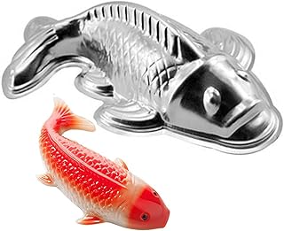 3D Aluminum Alloy Carp & Fish-Shaped Cake Mold (10 inches)