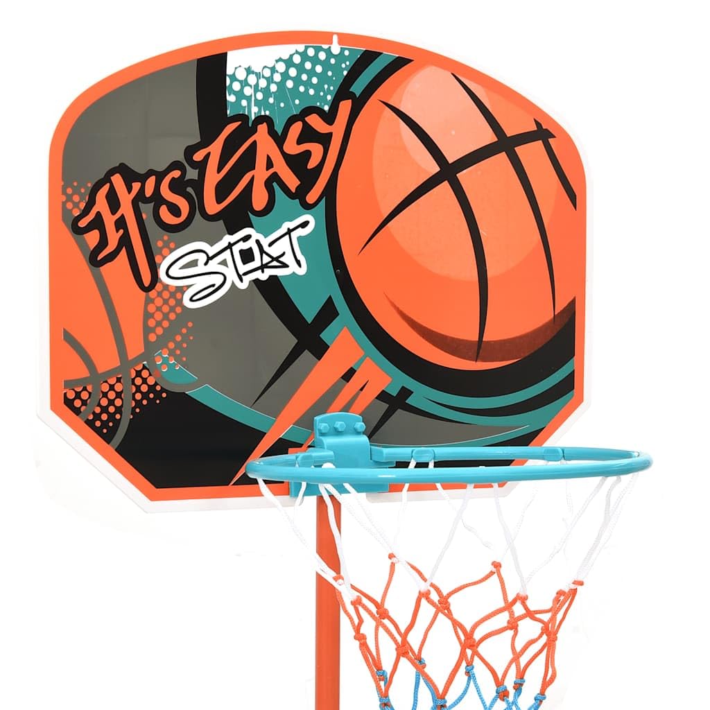 Mangloder - Juego de baloncesto portátil ajustable de 109 a 141 cm, para niños de interior y exterior, entrenamiento deportivo con cesta, anillo de red, para niños a partir de 3 años