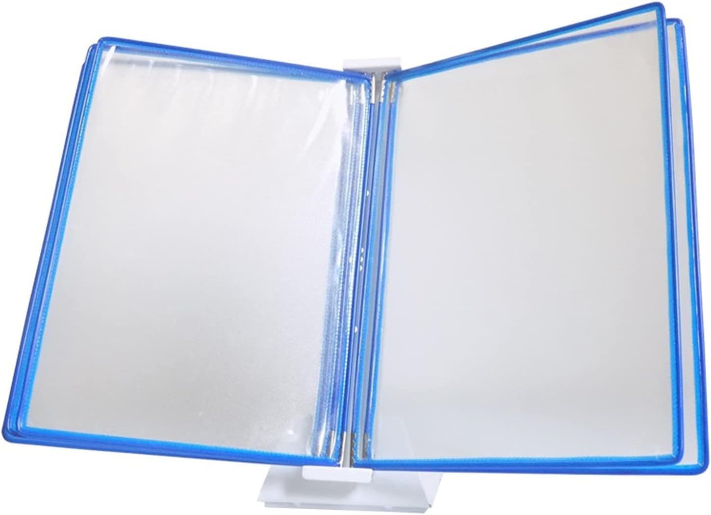SnamicE Desktop Reference Rack, Desktop Reference Organizer, 5 Panels And Tabs, Storing And Displaying A4 Documents,Blue