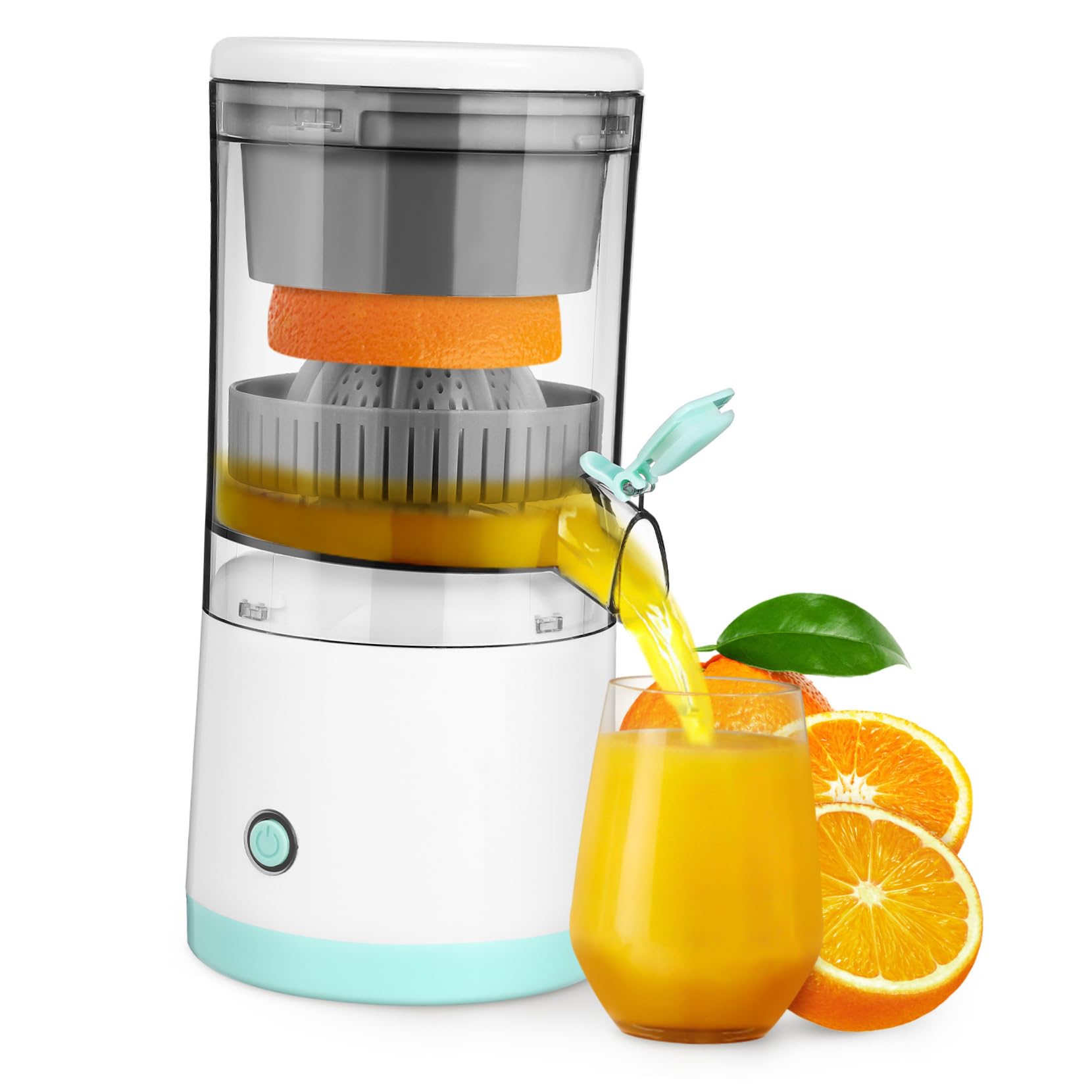 TOPBATHY Exprimidor Batería Cítricos o Portátil de Capacidad Recargable 7.4v de 400ml y 1600mah Frescos y Eficientes en Jugos Casa Viaje
