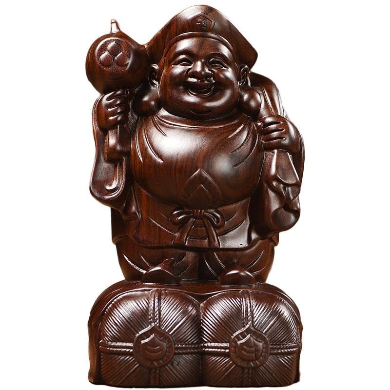 時代木彫 大黒天 仏像 縁起物 置物 N 8453A 時代木彫 大黒天 仏像