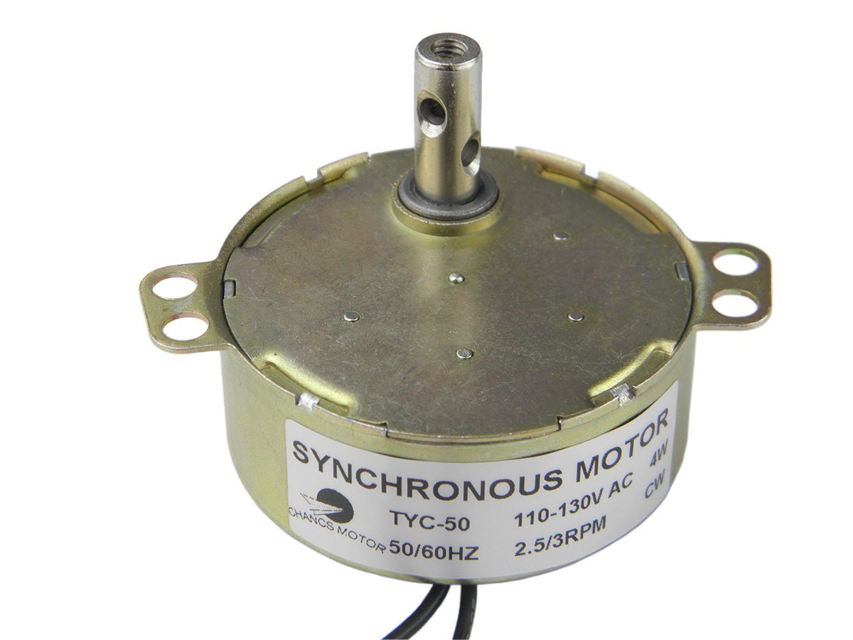 Photo 1 of CHANCS TYC-50 Synchronous Motor 110V AC 2.5-3RPM CW