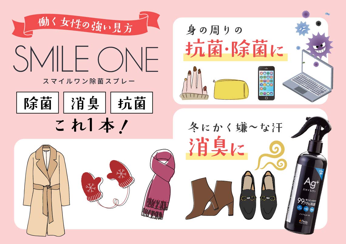 Amazon.co.jp: スマイルワン除菌スプレー 銀イオン 抗菌 無添加 50ml