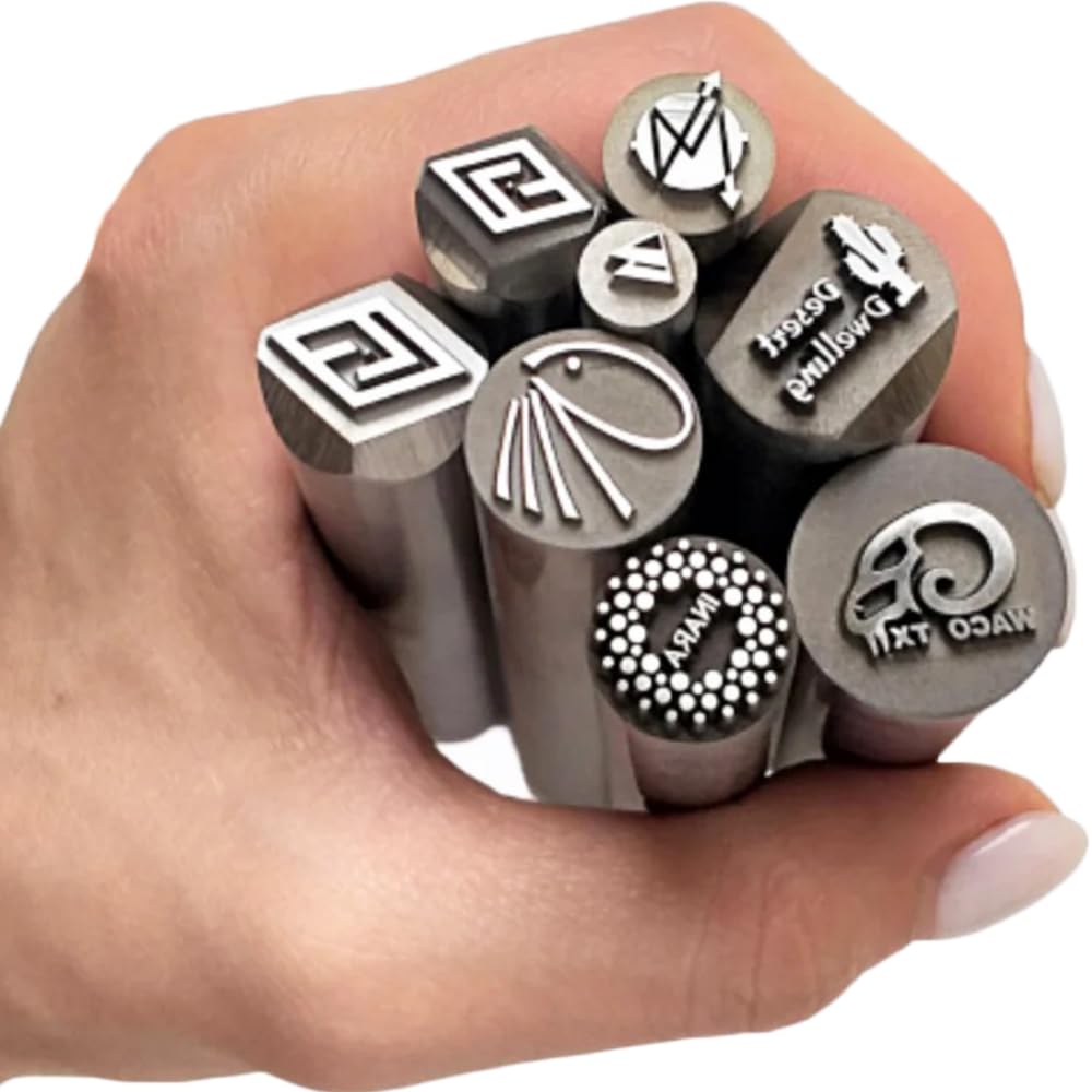Custom Metal Stamps, Steel Punches with Your Business Logo Metal Forging Touchmark Stamp Custom Steel Hand Stamps Custom Logo Metal Die