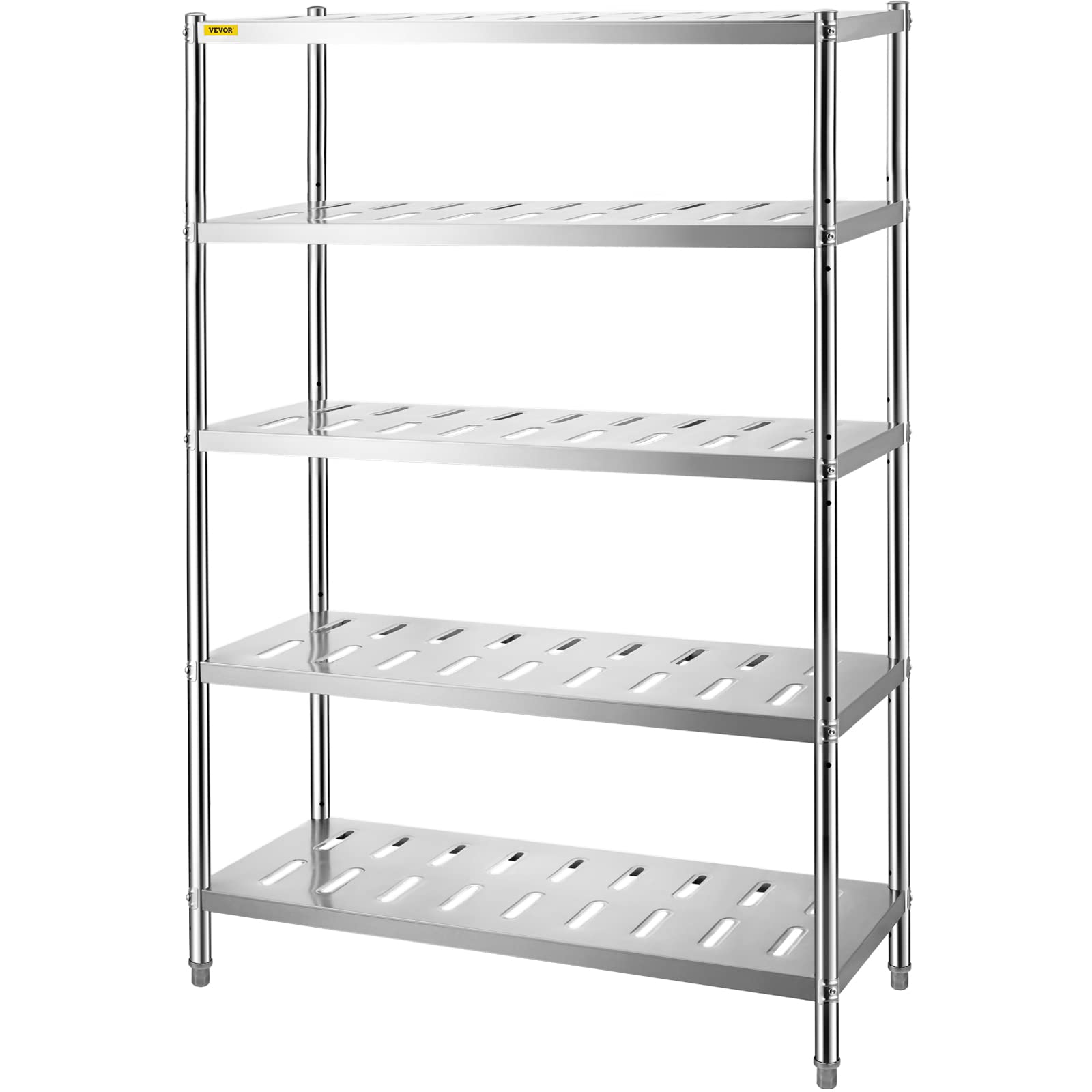 Buy VEVOR Storage Shelf 5 Tier Storage Shelving Unit Stainless Steel