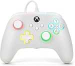 PowerA Avantage Contrôleur filaire pour Xbox Series X.S. avec Lumectra + RGB LED Bande - Black, gamepad, contrôleur de jeu vidéo câblé, contrôleur du jeu, fonctionne avec Xbox One et Windows 10/11, sous licence officielle