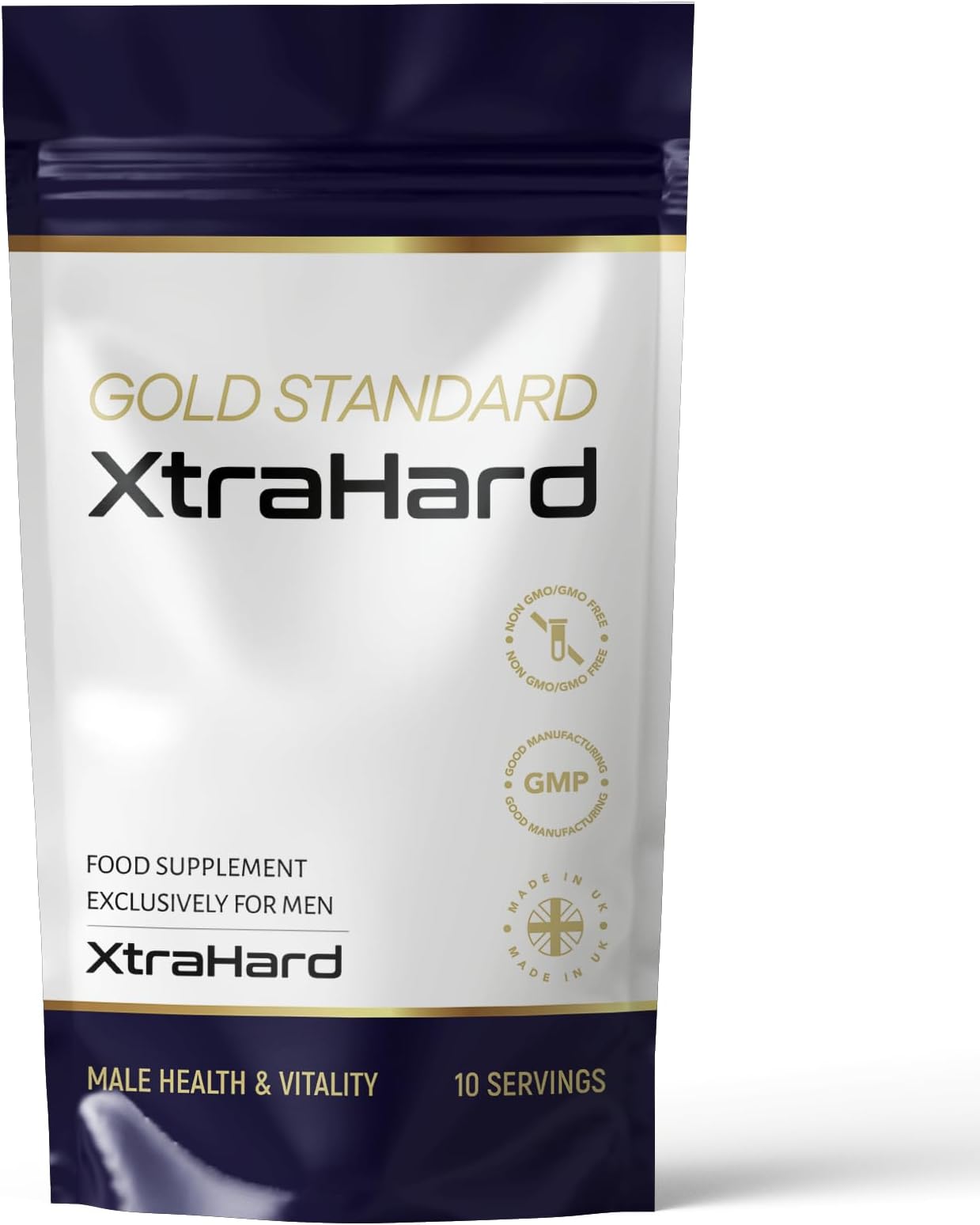 XtraHard | 10 Tablets | 100% Natural, Exclusively for Men, 10 Blue Pill Tablets, Manufactured in The UK.
