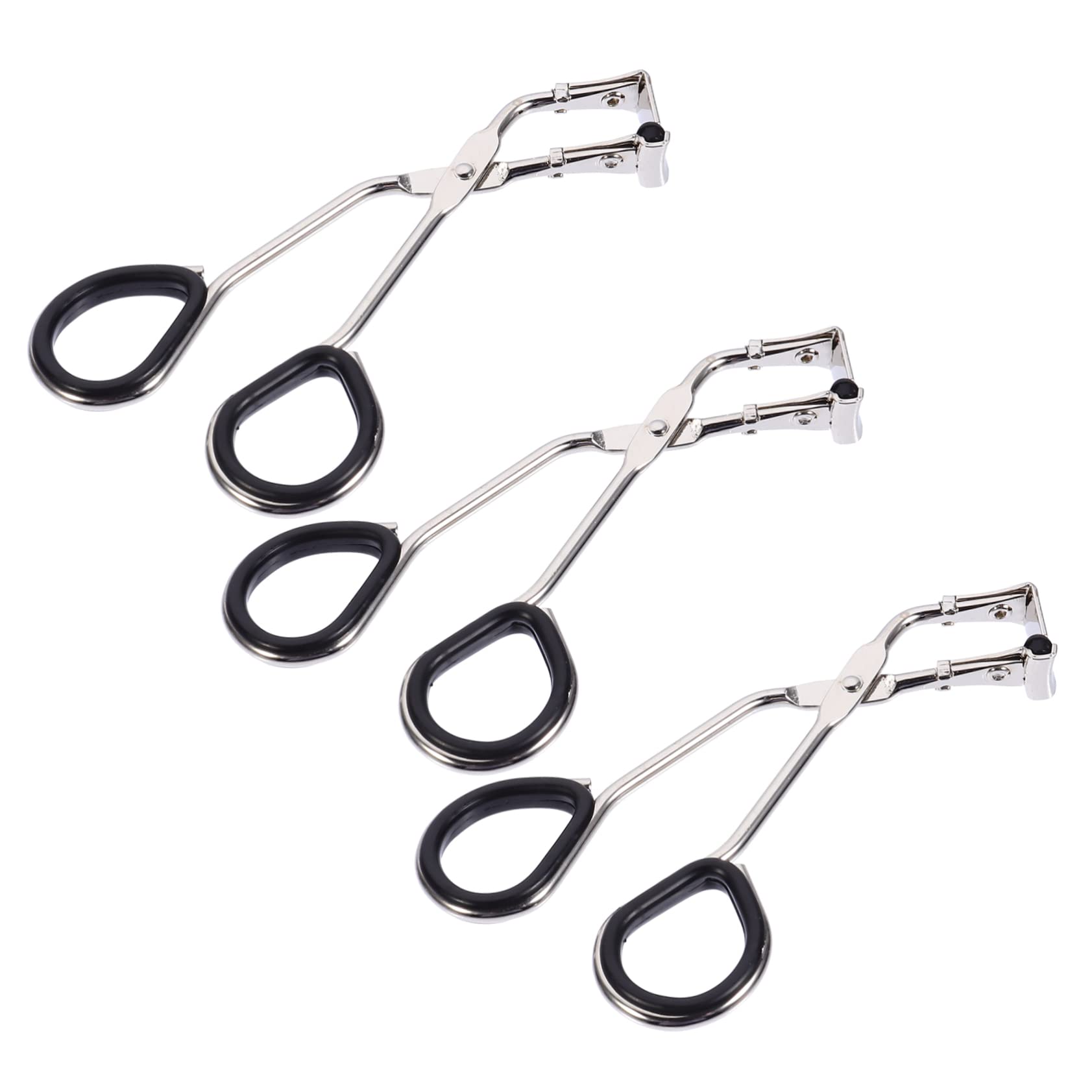 Healeved Eyelash Curler Clamp 3 Sets Makeup Lash Curling Clip Refill Pad Safe Easy to Use