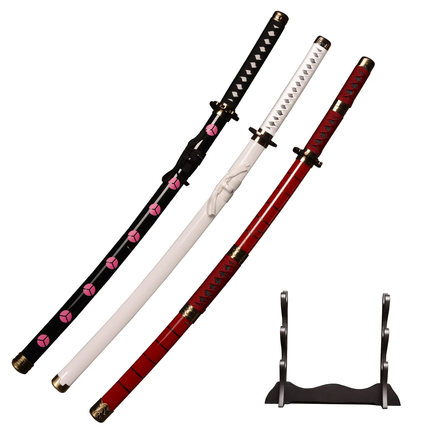Roronoa Zoro Swords Anime Cosplay Wooden Sword - 104cm, Katana Kitetsu/shisui/wado ichimonji