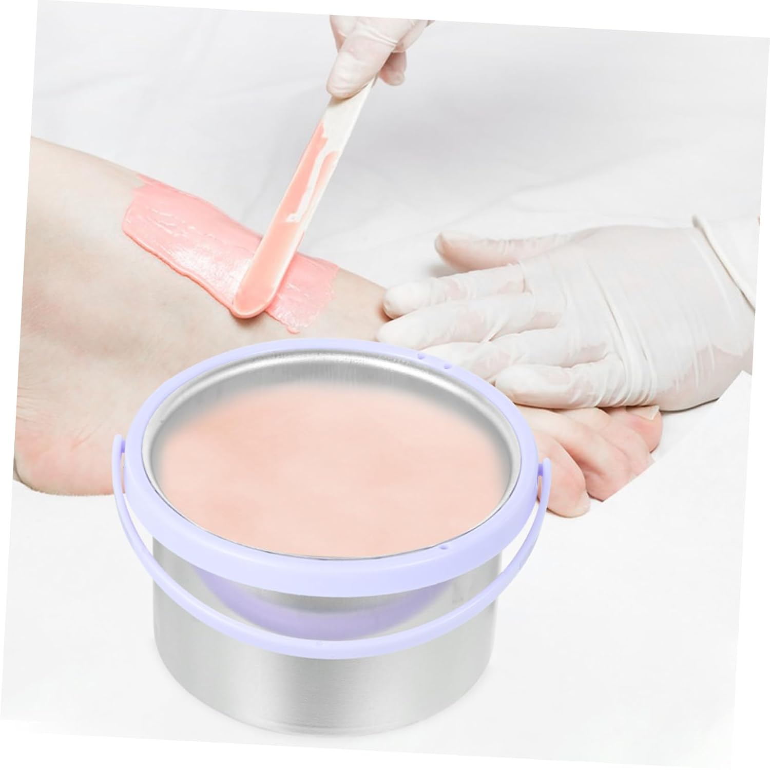Portable Wax Warmer Heater Pot for Hair Removal 1L Inner Pot Electric Depilatory Machine for Spa and Home Use for Skin Types and Wax Melts Style